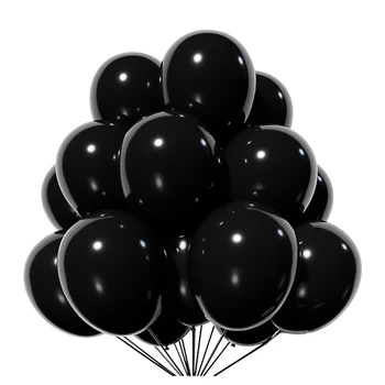Черные наборы воздушных шаров для вечеринок Разных Размеров Подходят Для украшения вечеринок на Хэллоуин И День Благодарения Просты в использовании