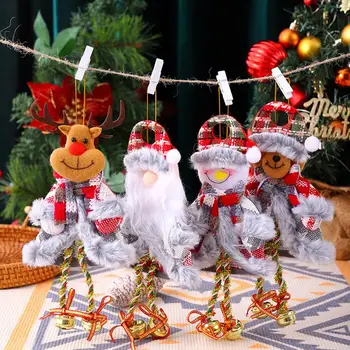 Подвеска в виде куклы в форме Лося, Праздничный Декор для Рождественской елки, Кукольные украшения тонкой работы для домашней вечеринки, Рождественская кукла-гирлянда
