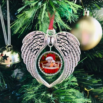 Подвеска в форме ангельского крыла в форме сердца Практичные и долговечные рождественские подвесные украшения для декора Рождественской елки
