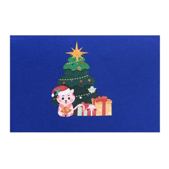 Уникальная Рождественская открытка с изображением животного в виде елки, завораживающий почерк 