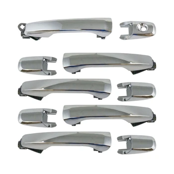 Комплект передних и задних наружных дверных ручек Хромированный для Explorer Edge 2011-2014