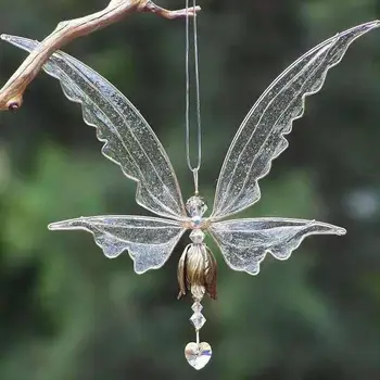 Прочная домашняя подвеска Легкая креативная эпоксидная фея-бабочка Ангел-колокольчик Подвеска на лобовое стекло автомобиля Без деформации